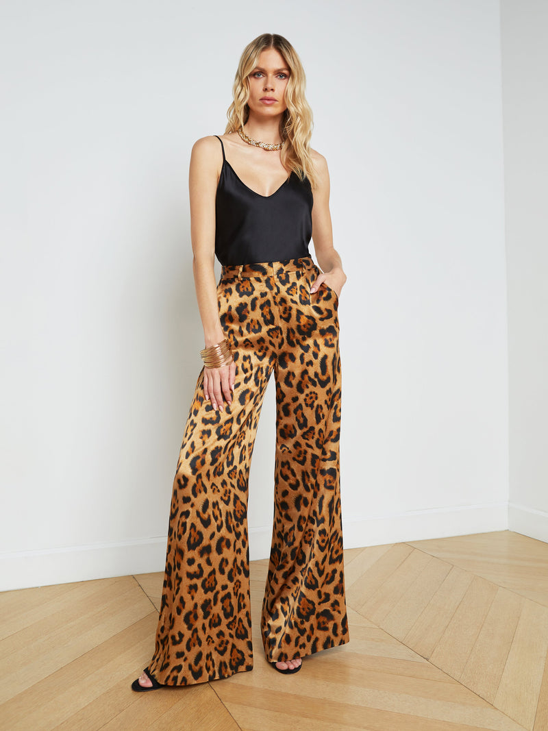 L’AGENCE PILAR SILK WIDE LEG TROUSER