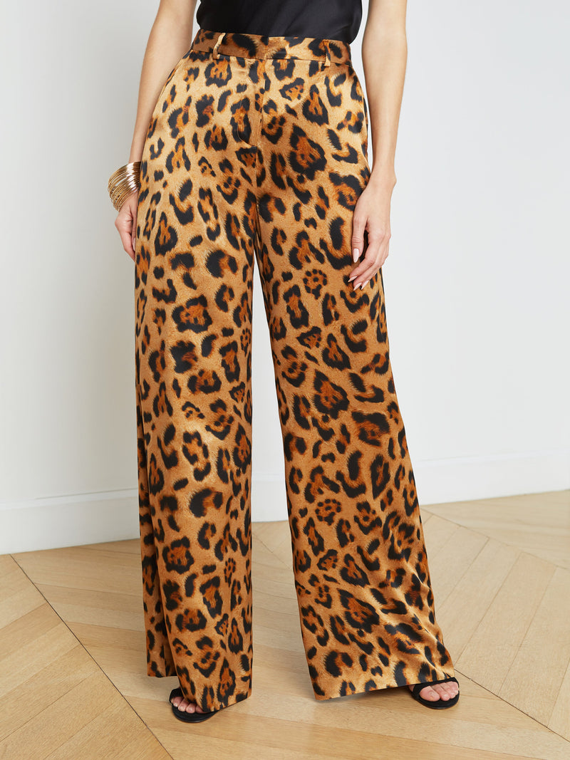 L’AGENCE PILAR SILK WIDE LEG TROUSER