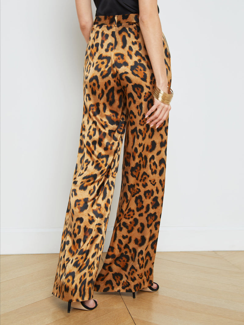 L’AGENCE PILAR SILK WIDE LEG TROUSER