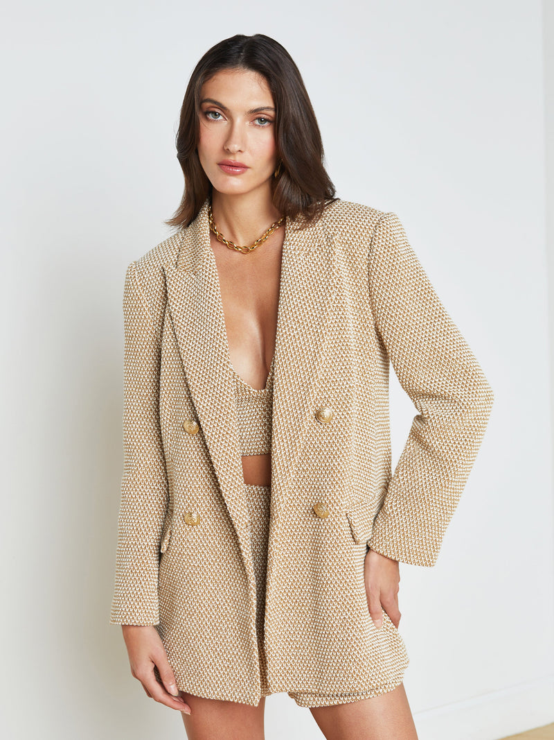 L’AGENCE RIVA DOUBLE BREASTED BLAZER