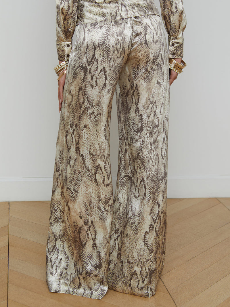 L’AGENCE PILAR SILK WIDE LEG PANT