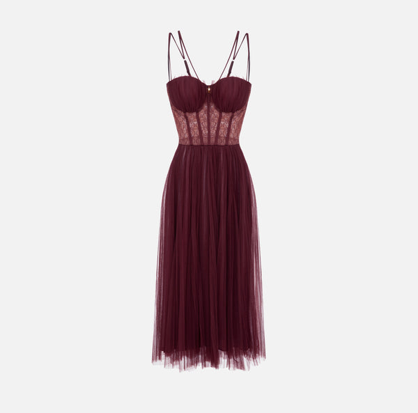 ELISABETTA FRANCHI TULLE DRESS