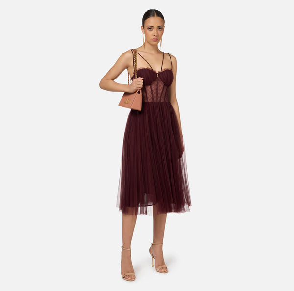 ELISABETTA FRANCHI TULLE DRESS