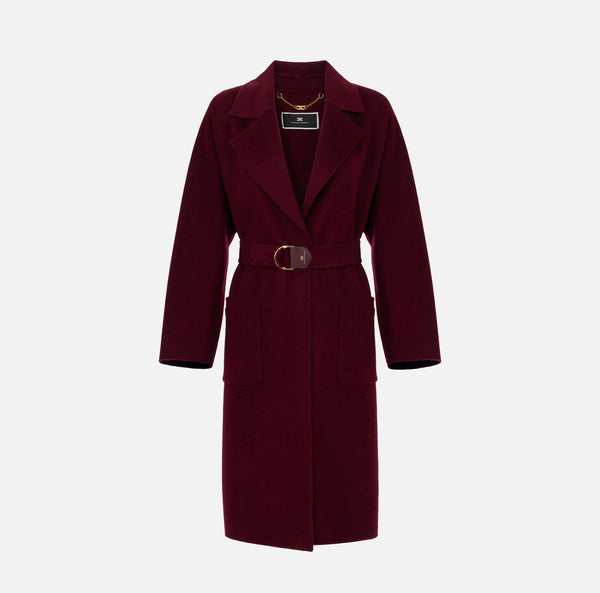 ELISABETTA FRANCHI WOOL WRAP COAT