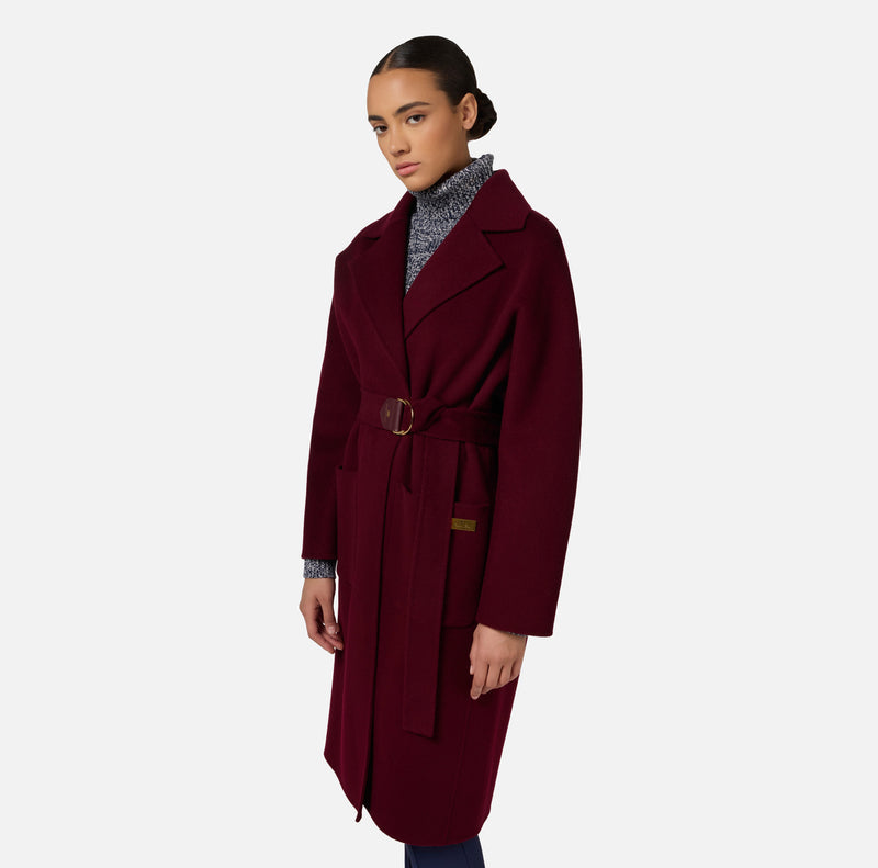 ELISABETTA FRANCHI WOOL WRAP COAT