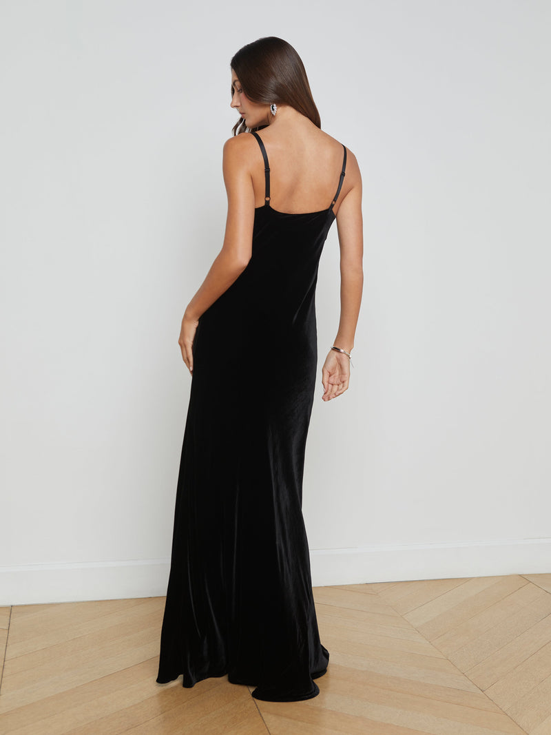 L’AGENCE VENICE VELVET DRESS