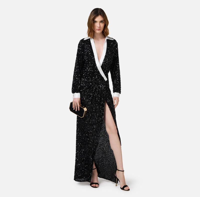 ELISABETTA FRANCHI SEQUIN DRESS