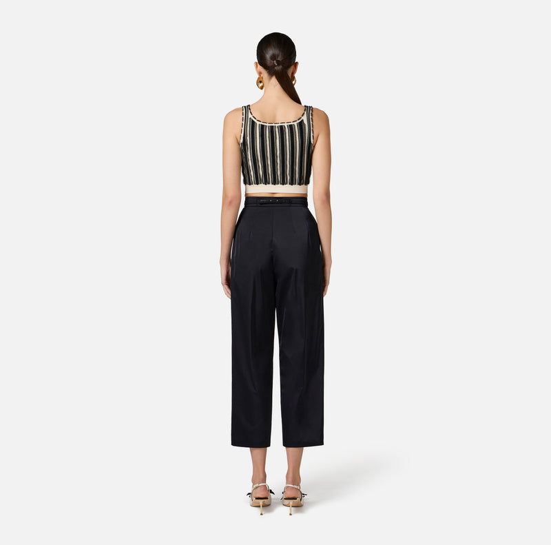 ELISABETTA FRANCHI BOYFRIEND STYLE TROUSER