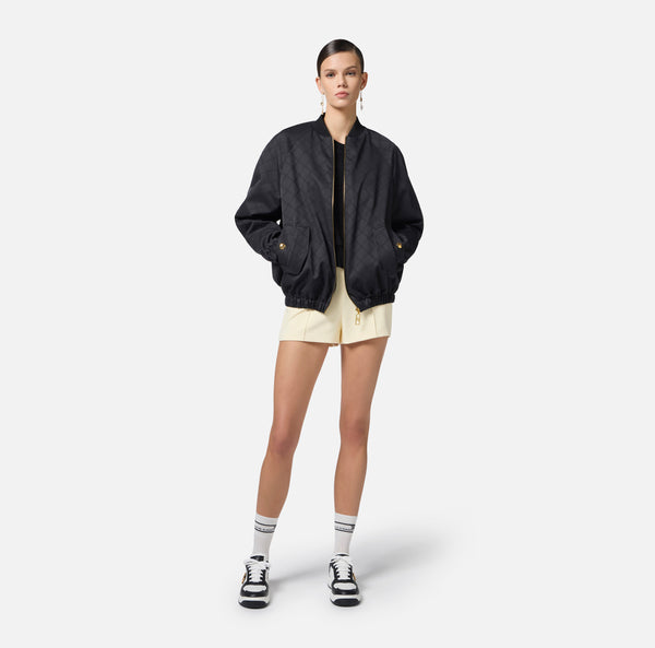 ELISABETTA FRANCHI BOMBER IS TECHNICAL FABRIC