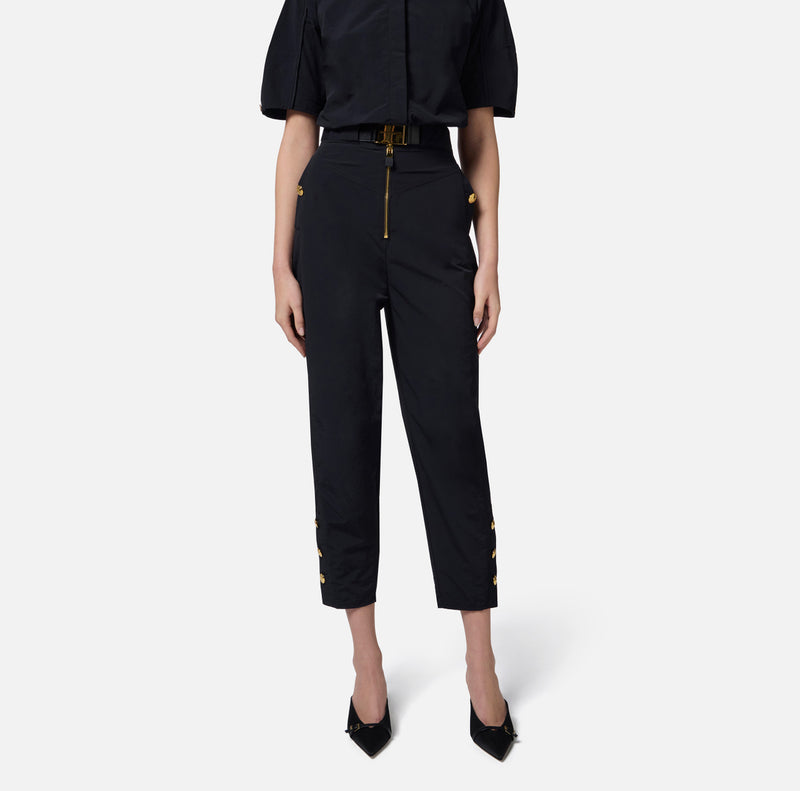 ELISABETTA FRANCHI TROUSER WITH BELT