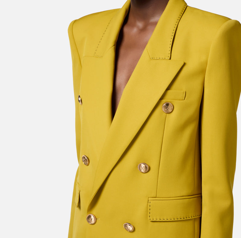 ELISABETTA FRANCHI JACKET WITH CONTRAST STITCHING