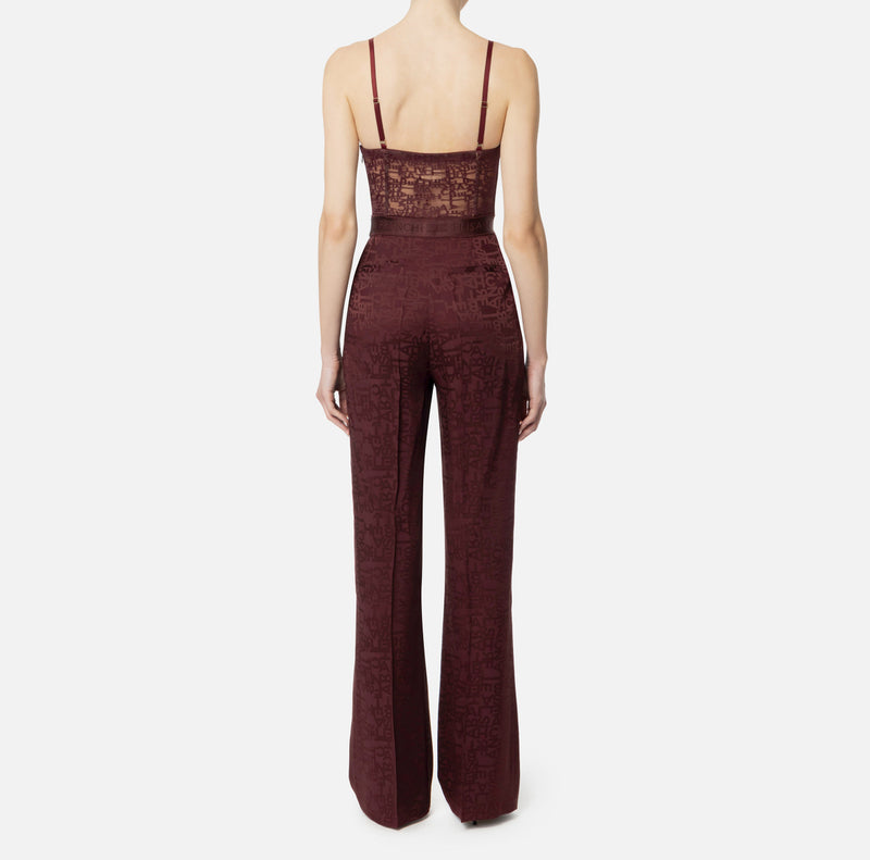 ELISABETTA FRANCHI LETTERING JUMPSUIT