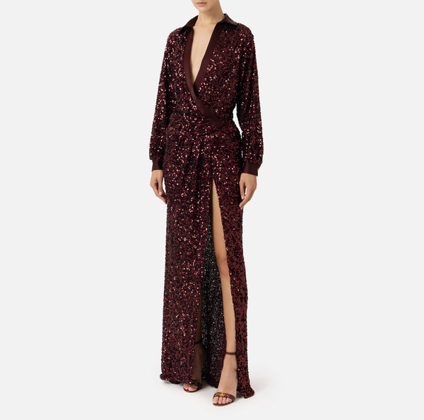 ELISABETTA FRANCHI SEQUIN DRESS