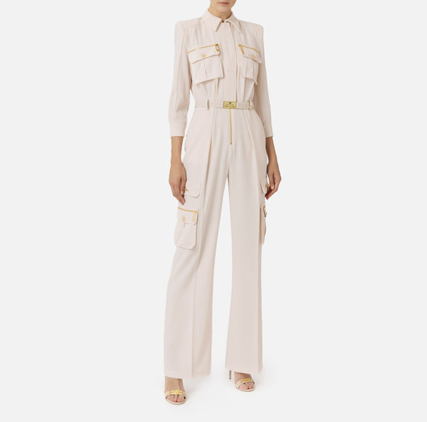 ELISABETTA FRANCHI CARGO JUMPSUIT