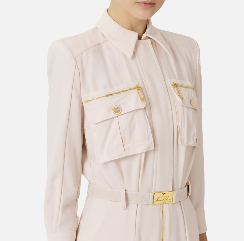 ELISABETTA FRANCHI CARGO JUMPSUIT