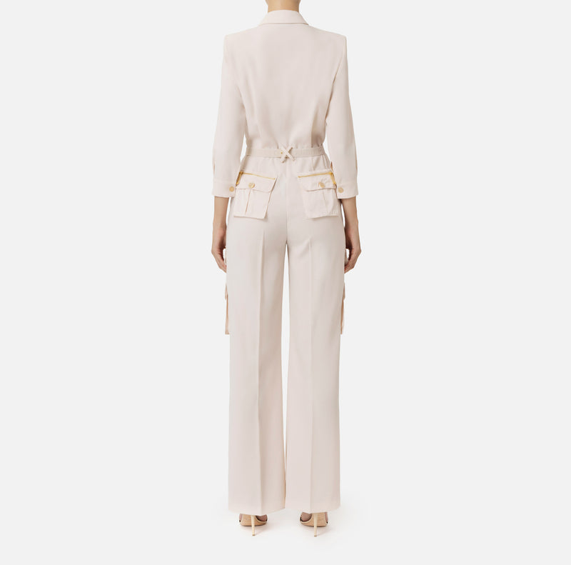 ELISABETTA FRANCHI CARGO JUMPSUIT