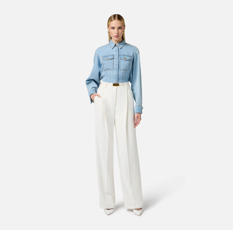 ELISABETTA FRANCHI DENIM SHIRT