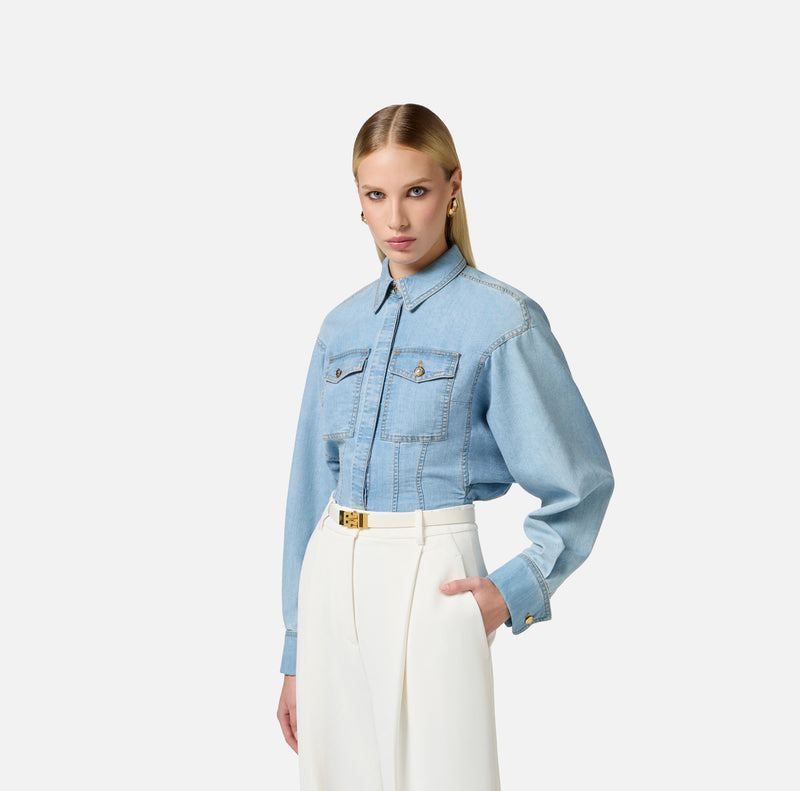 ELISABETTA FRANCHI DENIM SHIRT