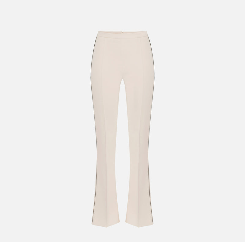 ELISABETTA FRANCHI TROUSER WITH CONTRASTING PIPING