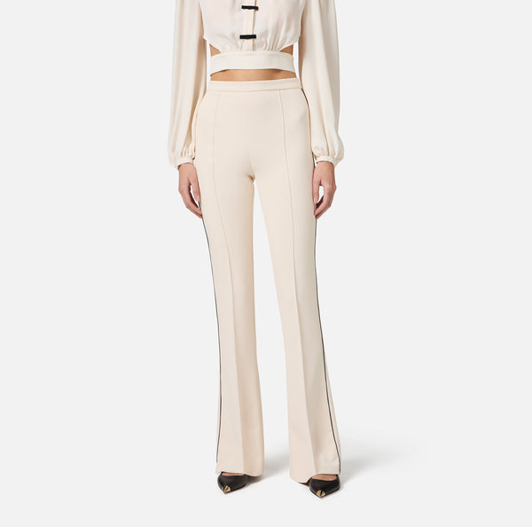 ELISABETTA FRANCHI TROUSER WITH CONTRASTING PIPING (COMING SOON)