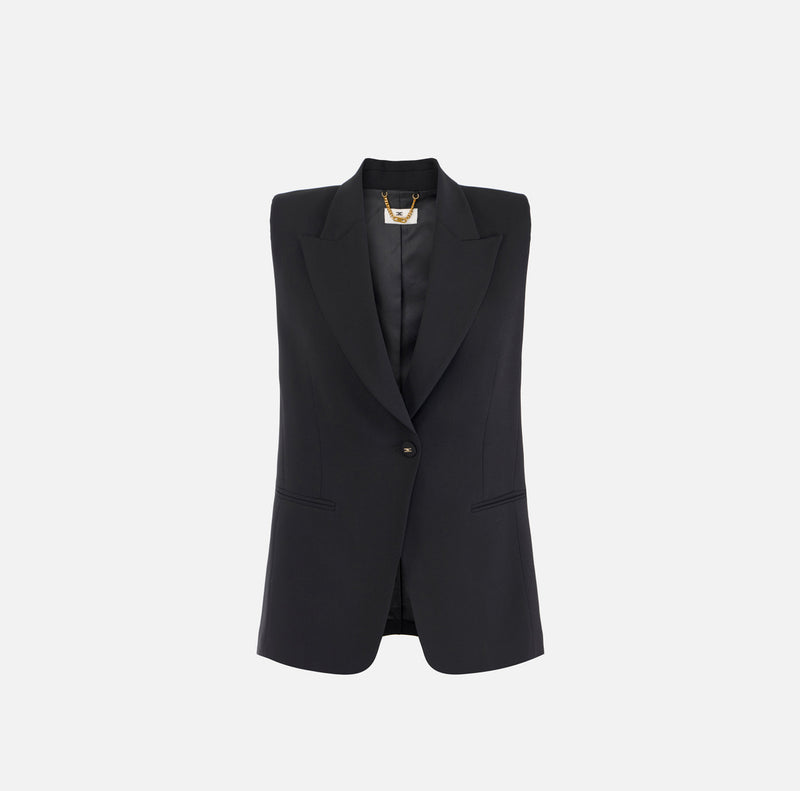 ELISABETTA FRANCHI WOOL WAISTCOAT