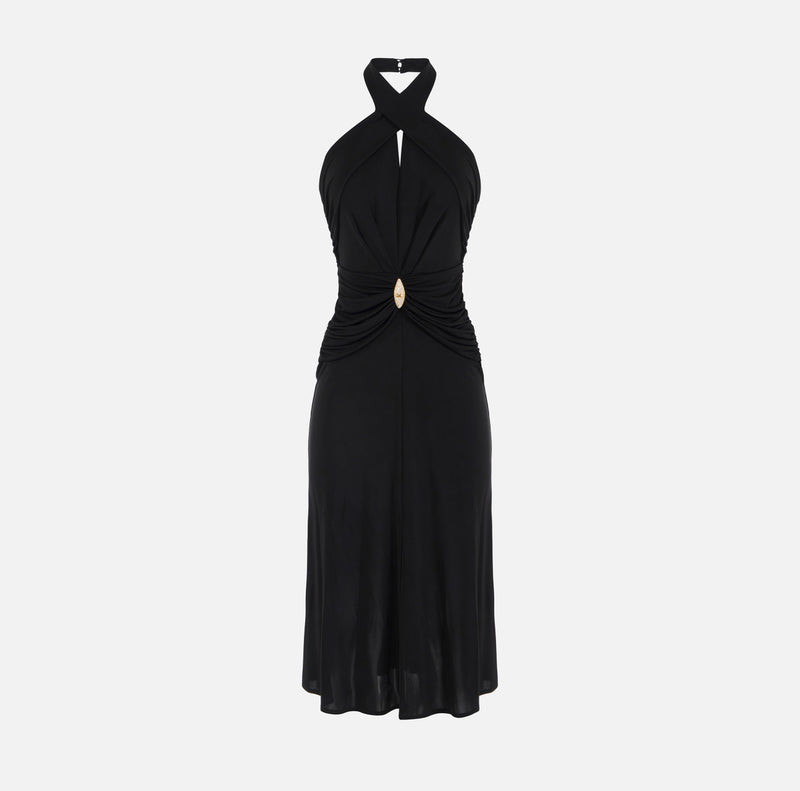 ELISABETTA FRANCHI HALTER DRESS
