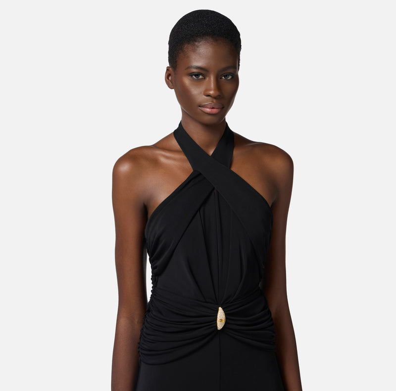 ELISABETTA FRANCHI HALTER DRESS