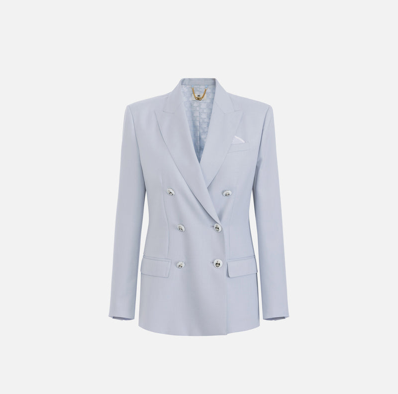 ELISABETTA FRANCHI JACKET WITH ENAMELLED BUTTONS