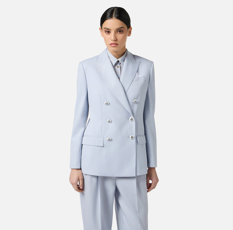 ELISABETTA FRANCHI JACKET WITH ENAMELLED BUTTONS