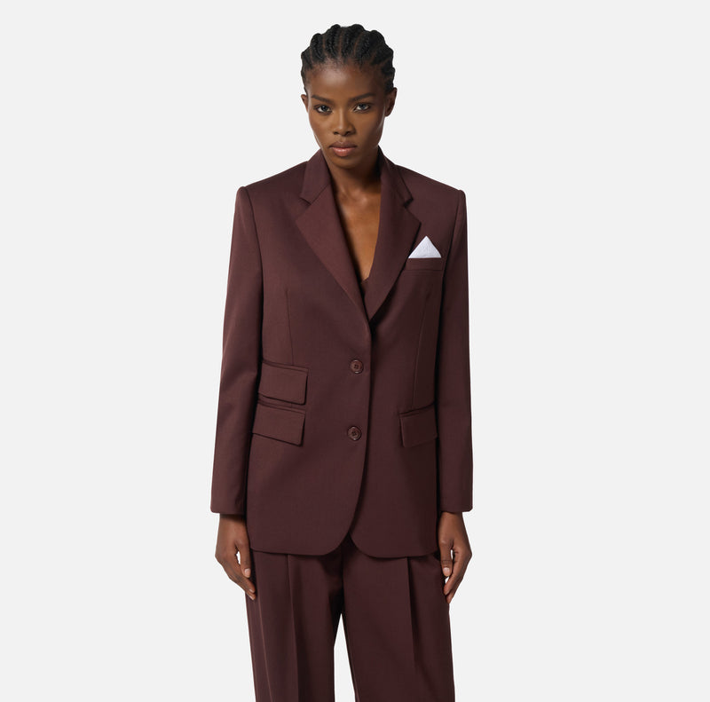 ELISABETTA FRANCHI BLAZER WITH POCKET SQUARE