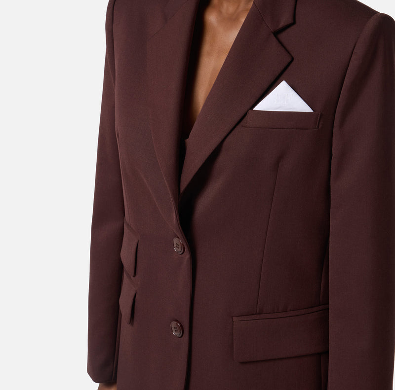 ELISABETTA FRANCHI BLAZER WITH POCKET SQUARE