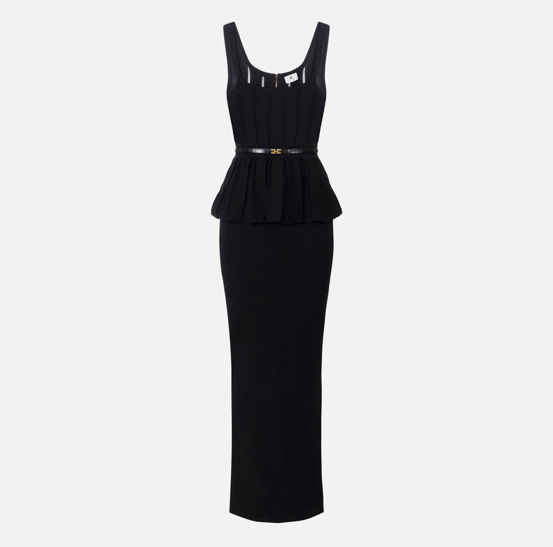 ELISABETTA FRANCHI PEPLUM DRESS
