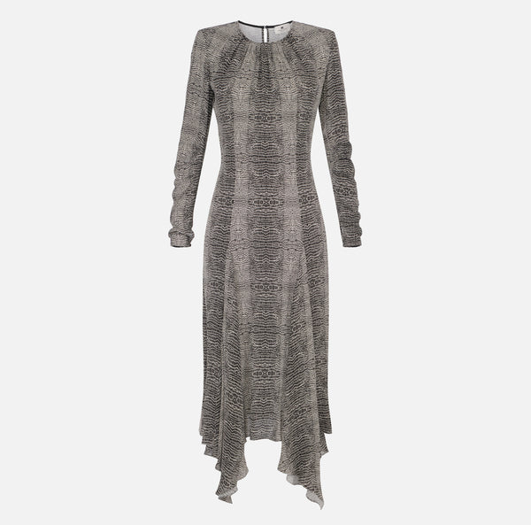 ELISABETTA FRANCHI DRESS IN PYTHON PRINT