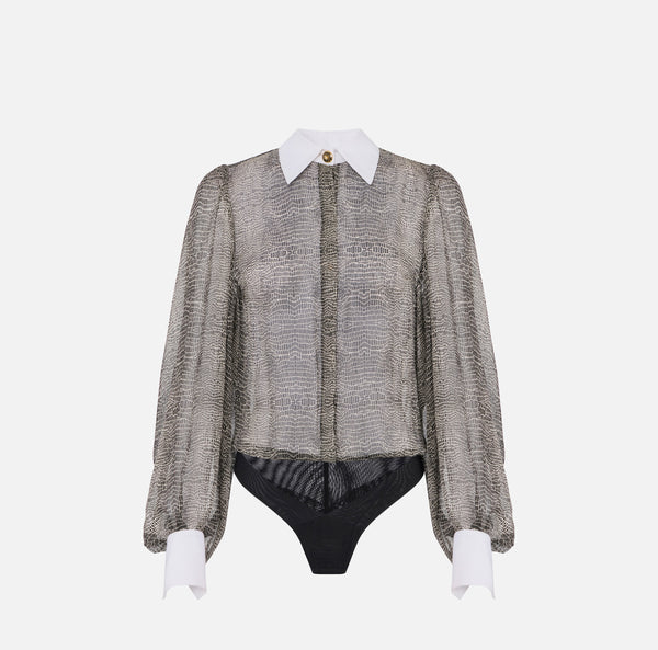 ELISABETTA FRANCHI PYHTON BODYSHIRT