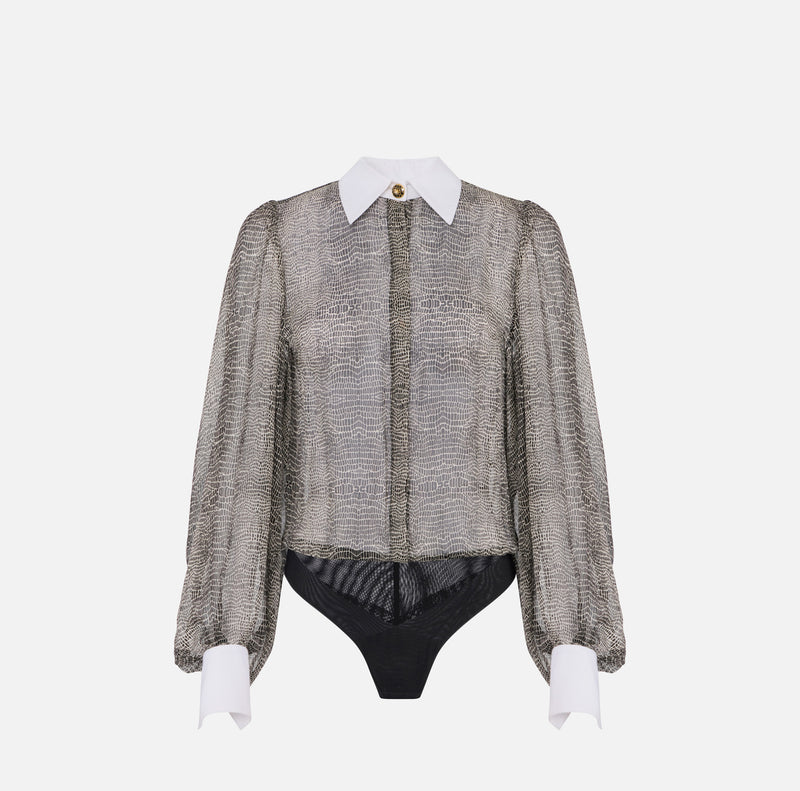 ELISABETTA FRANCHI PYHTON BODYSHIRT