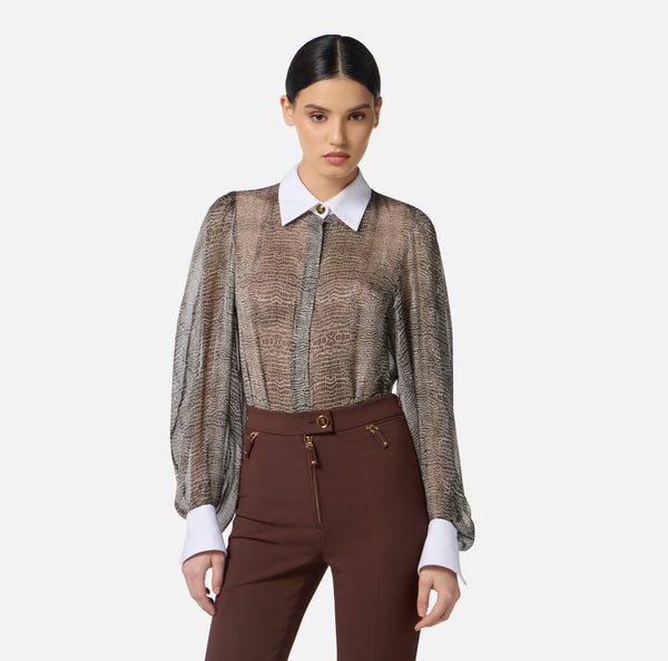 ELISABETTA FRANCHI PYHTON BODYSHIRT