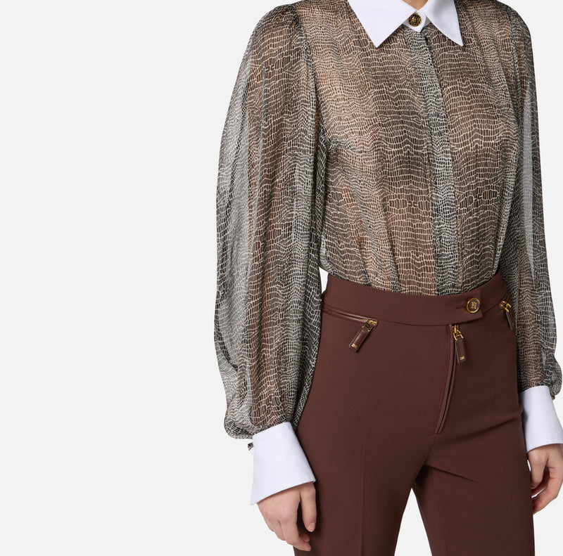 ELISABETTA FRANCHI PYHTON BODYSHIRT