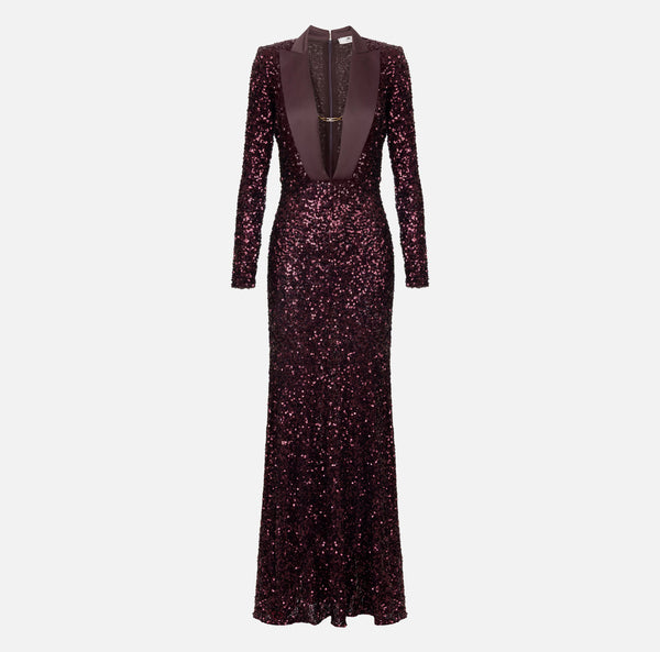 ELISABETTA FRANCHI FULL SEQUIN DRESS
