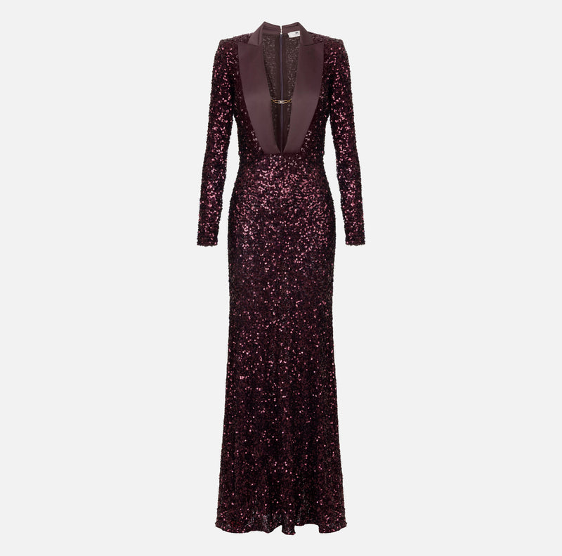 ELISABETTA FRANCHI FULL SEQUIN DRESS