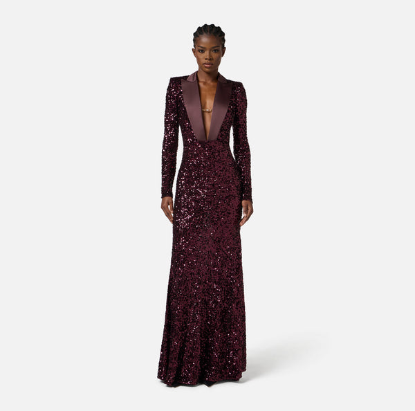 ELISABETTA FRANCHI FULL SEQUIN DRESS