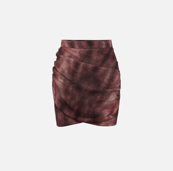 ELISABETTA FRANCHI PYHTON MINI SKIRT