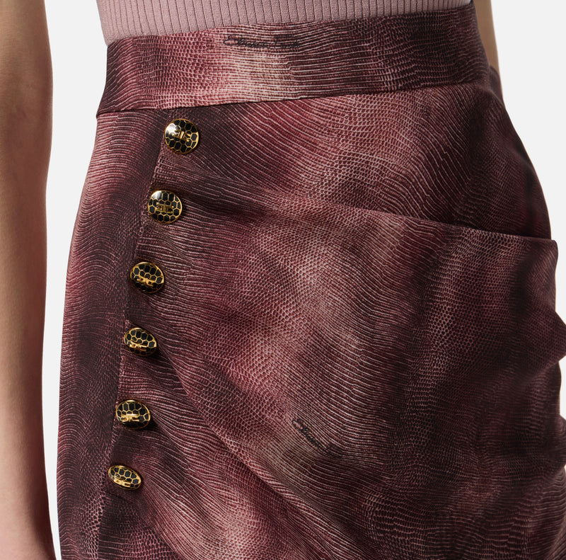 ELISABETTA FRANCHI PYHTON MINI SKIRT