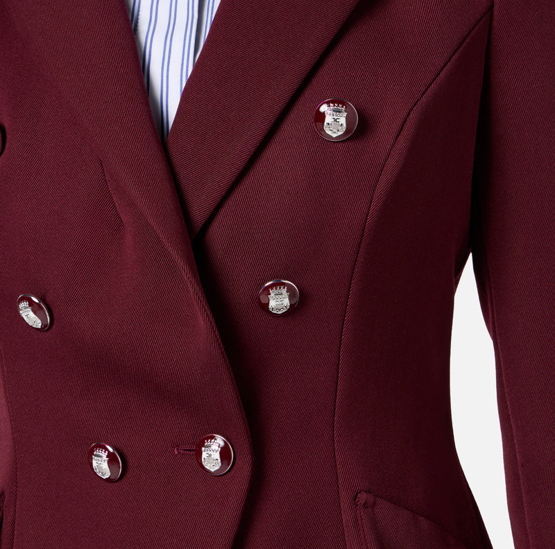 ELISABETTA FRANCHI WOOL BLEND GABARDINE JACKET