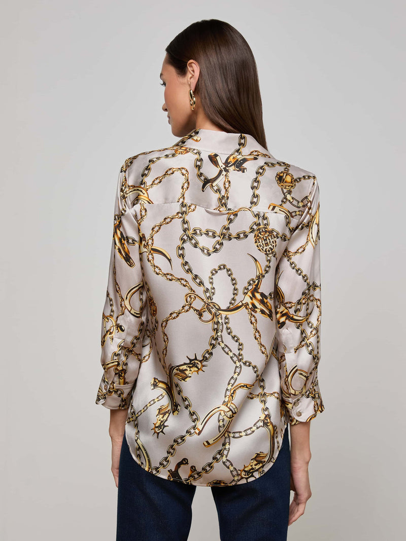 L’AGENCE DANI SILK BLOUSE