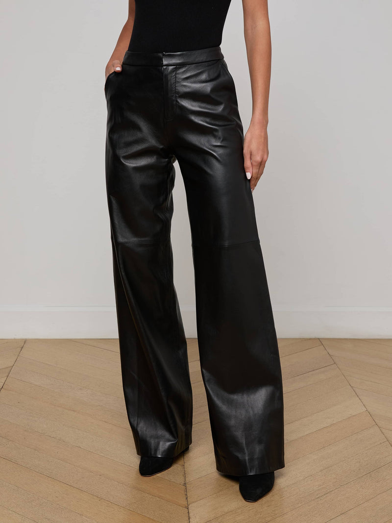 L’AGENCE LIVVY LEATHER TROUSER