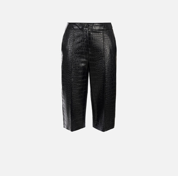 ELISABETTA FRANCHI BERMUDA IN CROC