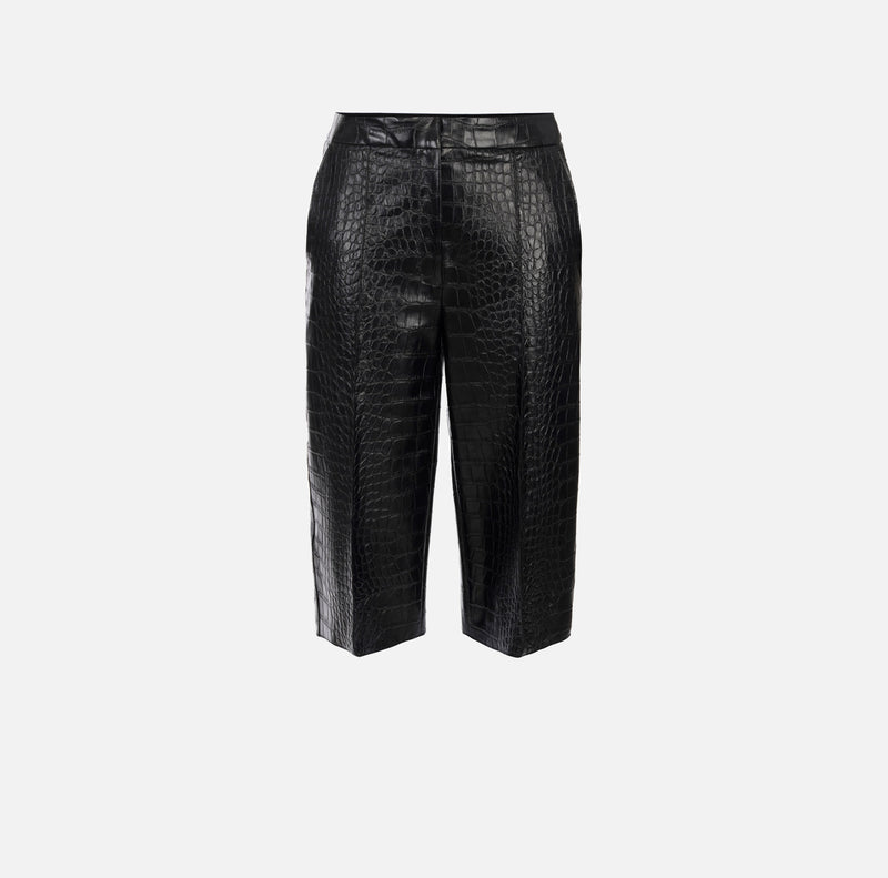 ELISABETTA FRANCHI BERMUDA IN CROC