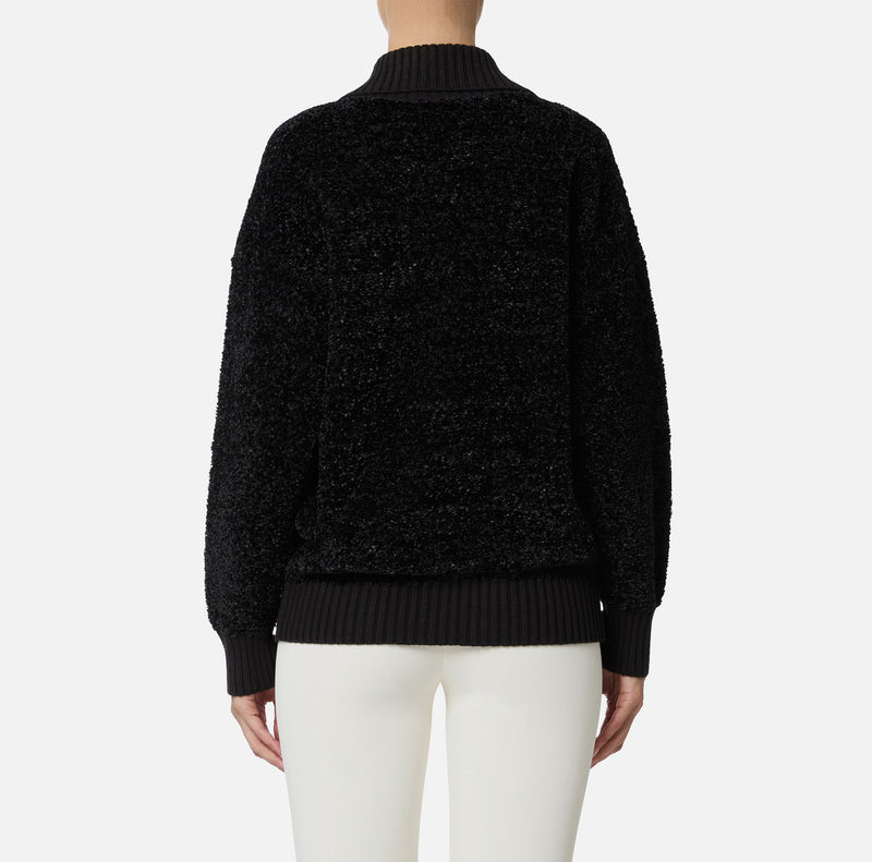 ELISABETTA FRANCHI BOUCLÉ CHENILLE CARDIGAN