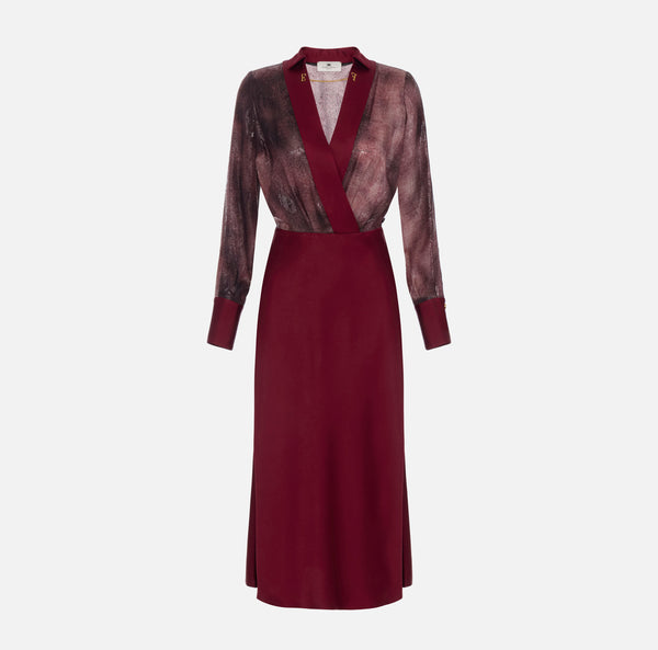 ELISABETTA FRANCHI DRESS SATIN DRESS