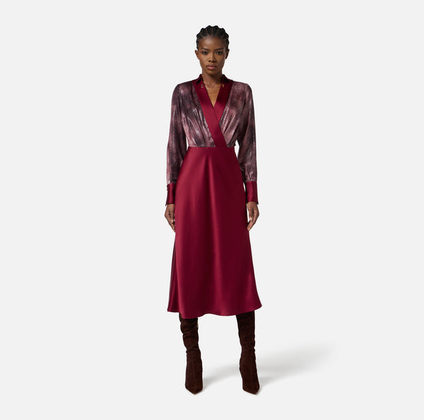 ELISABETTA FRANCHI DRESS SATIN DRESS